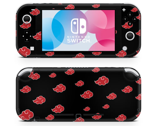 Nintendo Nintendo Switch Lite Naruto Akatsuki Pattern Vinyl only Skins - Anime Naruto Skin