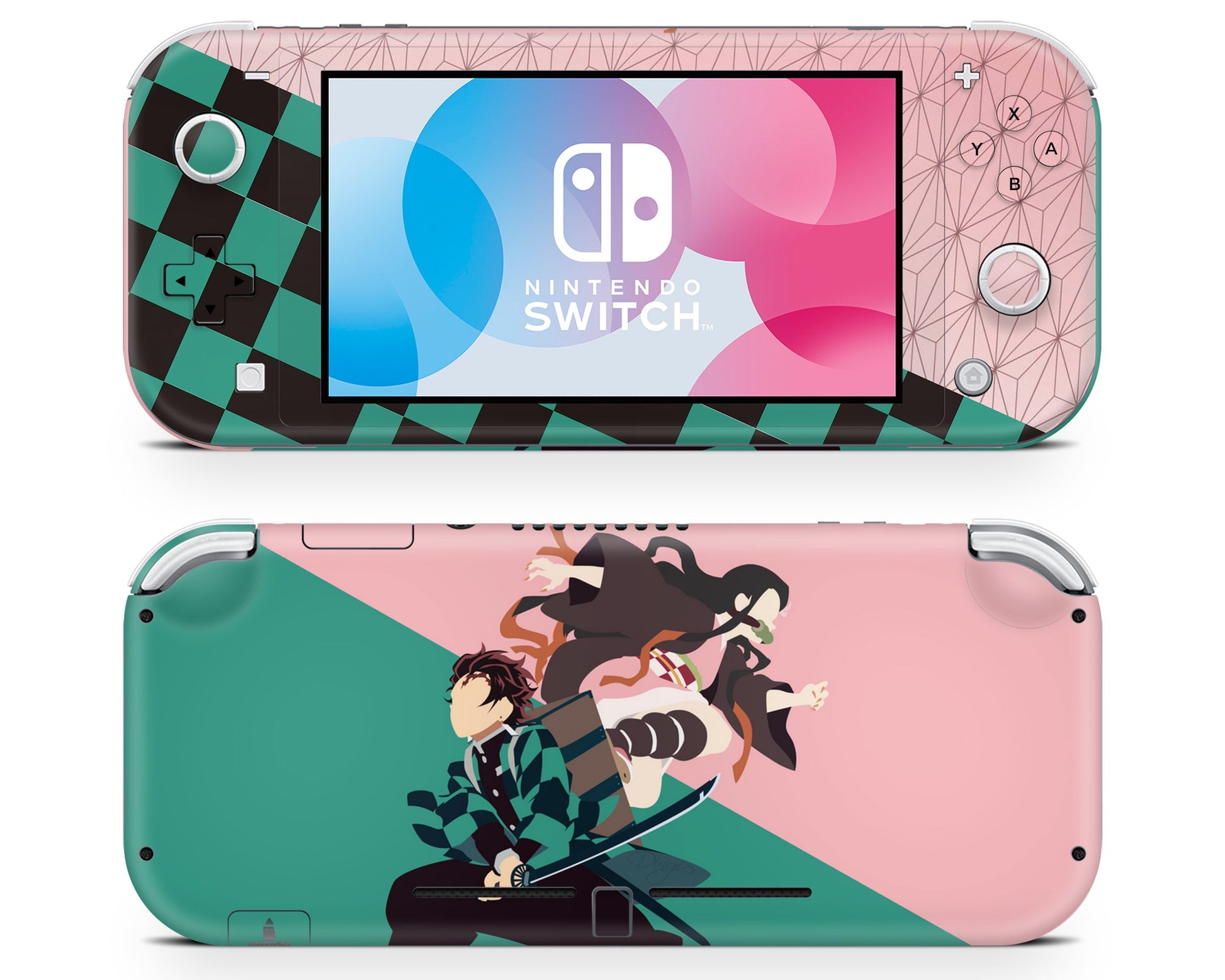 Nintendo Nintendo Switch Lite Demon Slayer Tanjiro & Nezuko Vinyl only Skins - Anime Demon Slayer Skin
