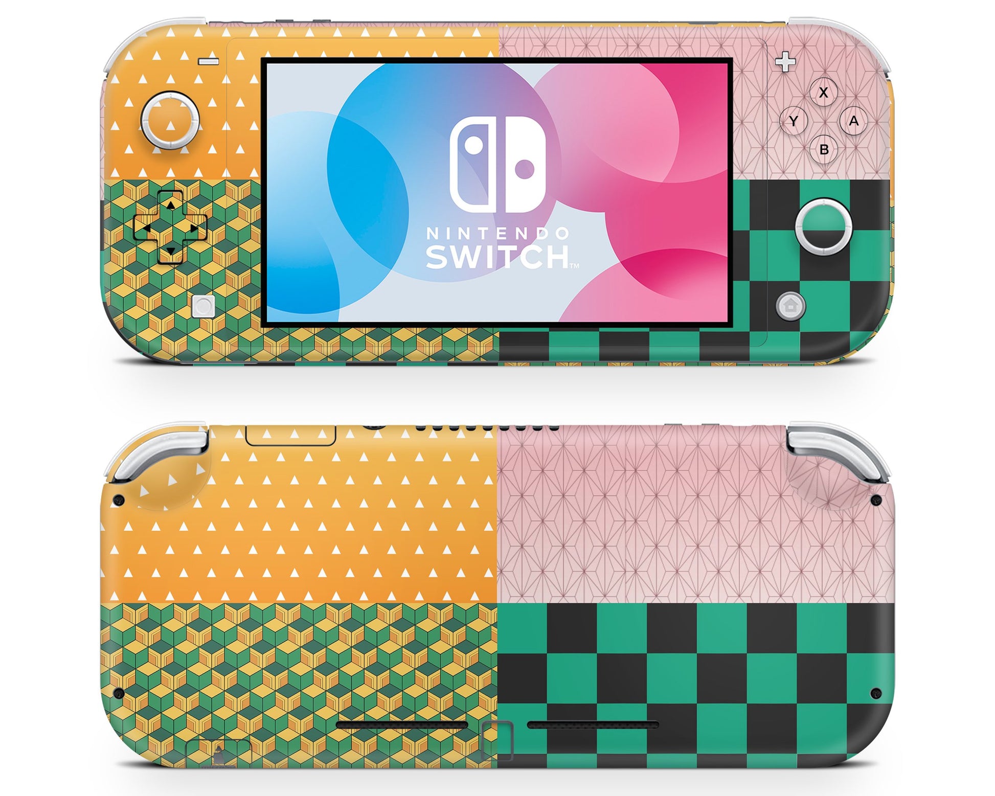 Nintendo Nintendo Switch Lite Demon Slayer Minimalist Pattern Vinyl only Skins - Anime Demon Slayer Skin