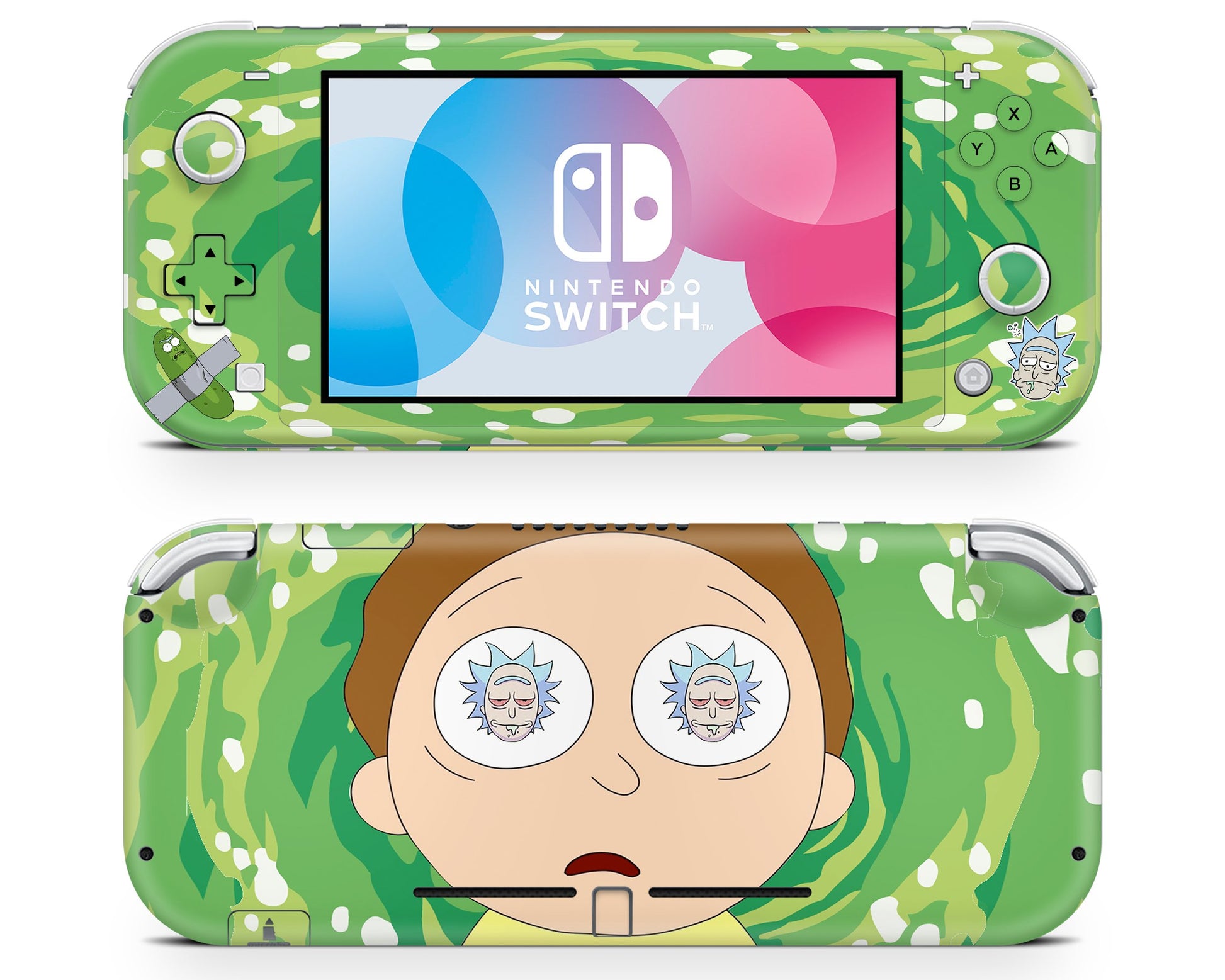 Anime Town Creations Nintendo Switch Lite Rick and Morty Hallucination Vinyl only Skins - Anime Rick and Morty Skin