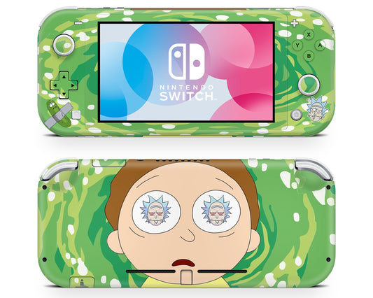 Anime Town Creations Nintendo Switch Lite Rick and Morty Hallucination Vinyl only Skins - Anime Rick and Morty Skin