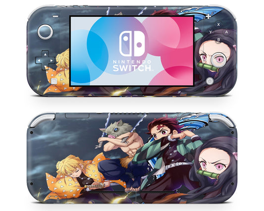 Anime Town Creations Nintendo Switch Lite Demon Slayer Mugen Train Vinyl only Skins - Anime Demon Slayer Switch Lite Skin