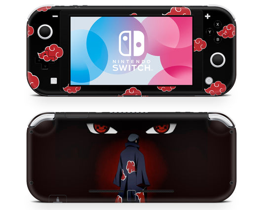 Anime Town Creations Nintendo Switch Lite Tsukuyomi Genjutsu Vinyl only Skins - Anime Ninja Switch Lite Skin