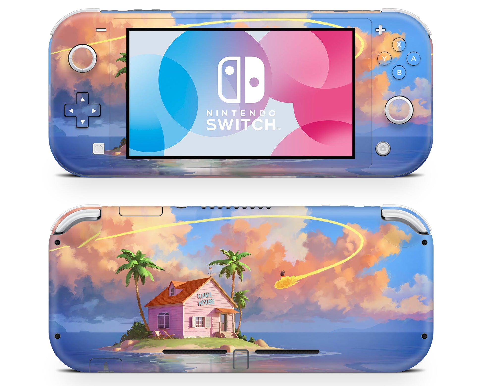 Anime Town Creations Nintendo Switch Lite Dragon Ball Kame Island Vinyl only Skins - Anime Dragon Ball Switch Lite Skin