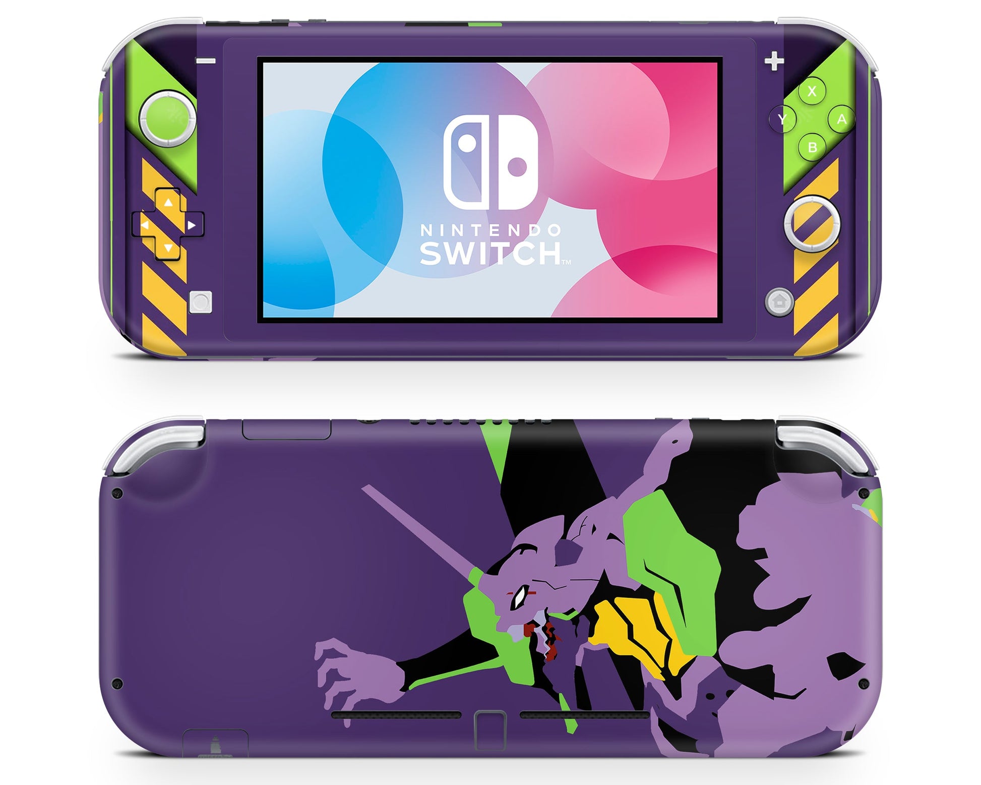 Anime Town Creations Nintendo Switch Lite Neon Evangelion Genesis Unit 01 Vinyl only Skins - Anime Neon Evangelion Genesis Switch Lite Skin