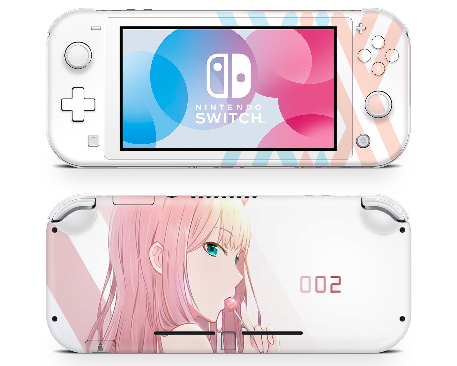 Anime Town Creations Nintendo Switch Lite Zero Two Vinyl only Skins - Anime  Switch Lite Skin