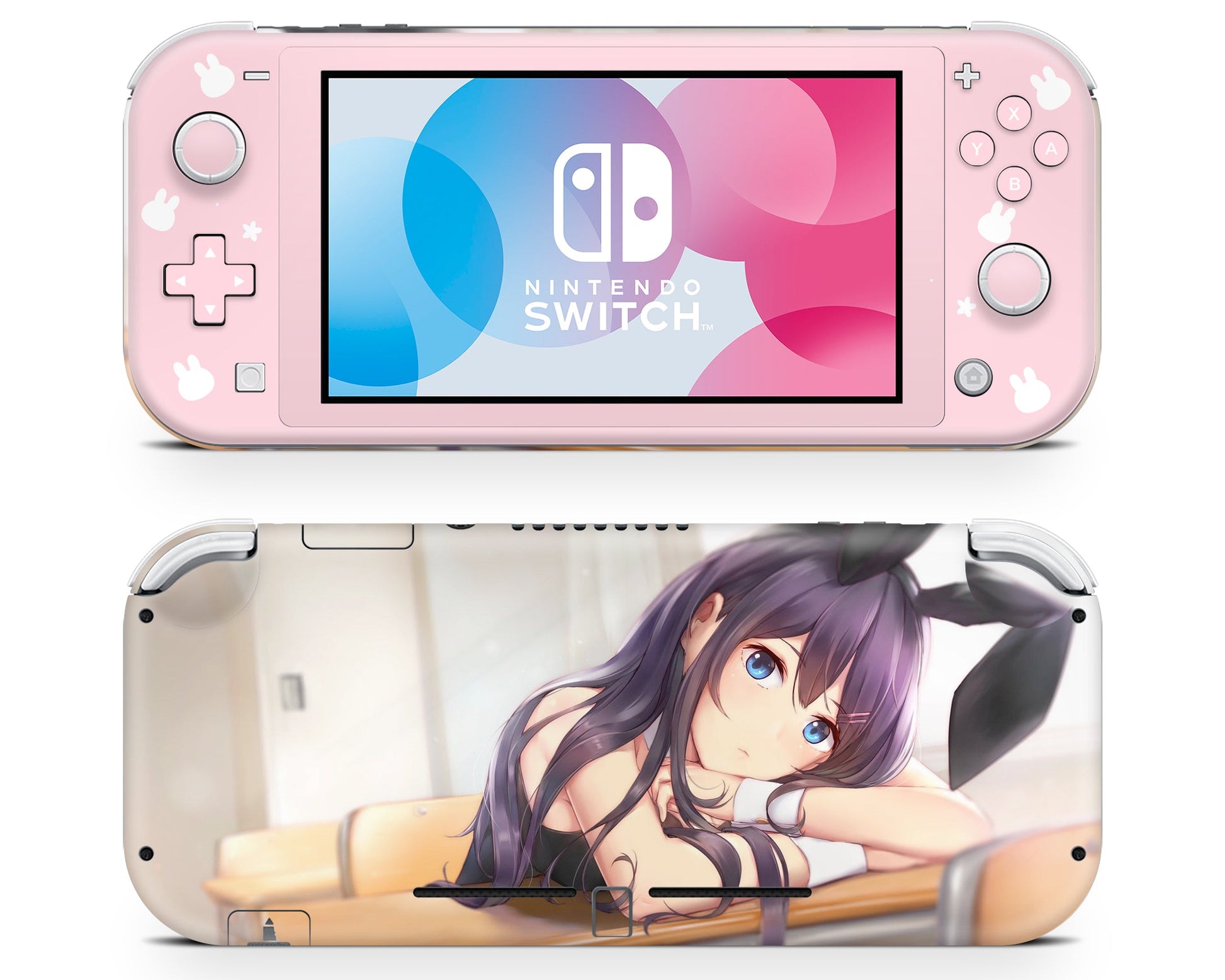 Anime Town Creations Nintendo Switch Lite Bunny Girl Senpai Hot Vinyl only Skins - Anime Rascal Does Not Dream of Bunny Girl Senpai Switch Lite Skin