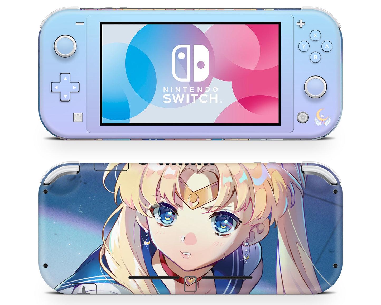 Anime Town Creations Nintendo Switch Lite Sailor Moon Cutie Vinyl only Skins - Anime Sailor Moon Switch Lite Skin