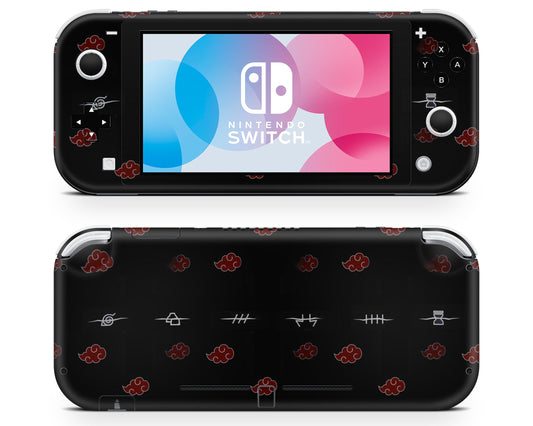 Anime Town Creations Nintendo Switch Lite Naruto Akatsuki Headband Vinyl only Skins - Anime Naruto Switch Lite Skin