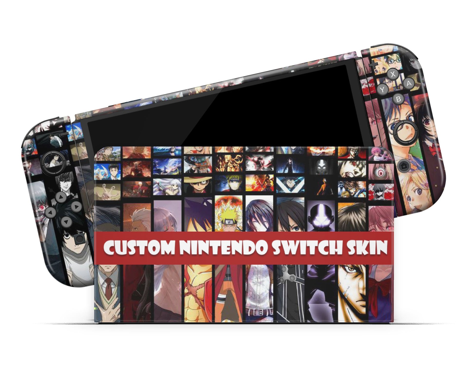 Anime Town Creations Nintendo Switch OLED Create Your Own Vinyl only Skins - Anime Custom Switch OLED Skin