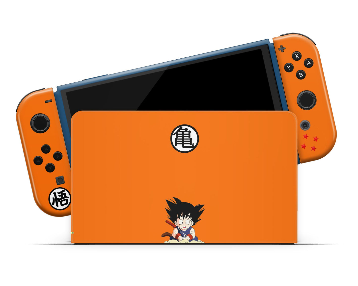 Anime Town Creations Nintendo Switch OLED Dragon Ball Z Goku Vinyl only Skins - Anime Dragon Ball Switch OLED Skin