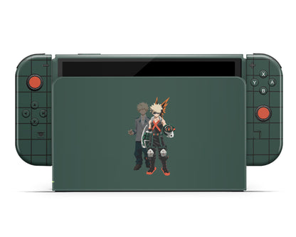 My Hero Academia Katsuki Bakugou Green Switch OLED Skin