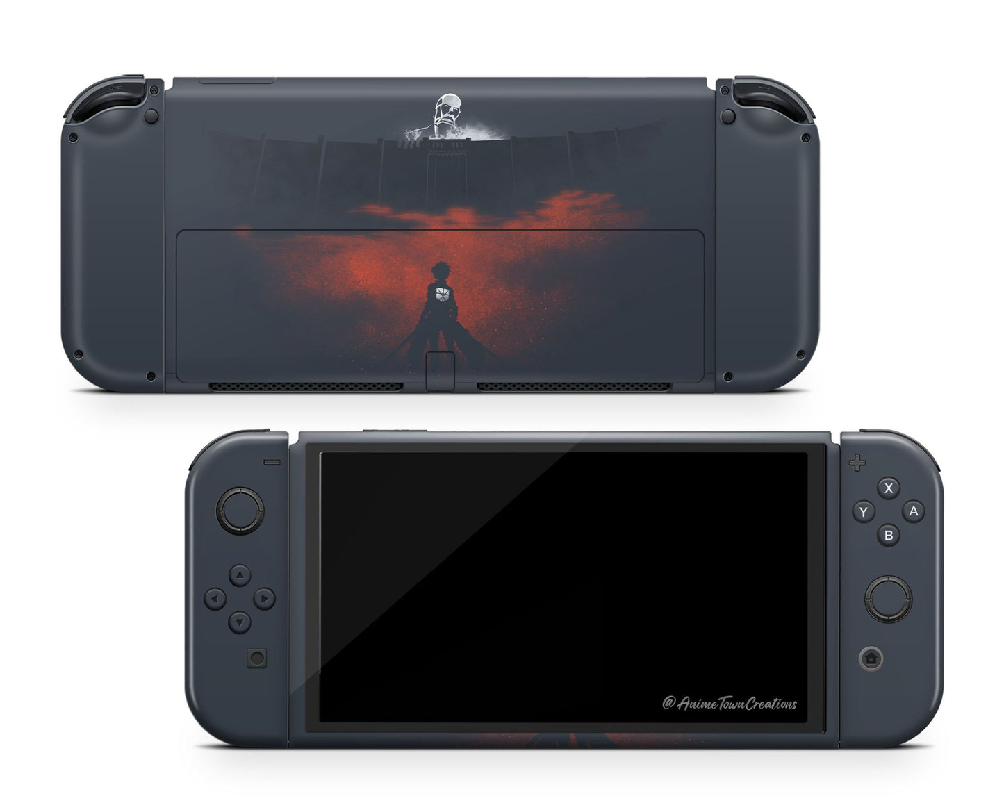 Attack on Titan Wall Switch OLED Skin