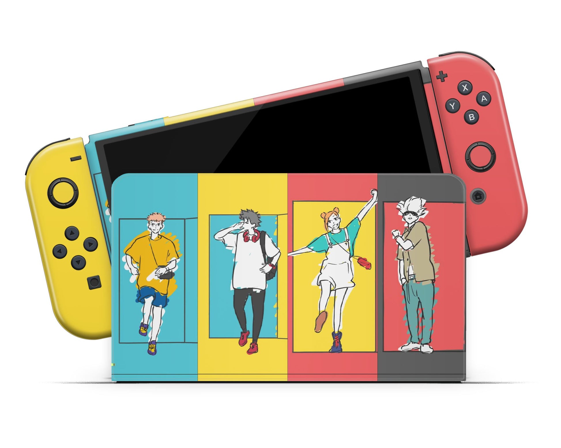 Anime Town Creations Nintendo Switch OLED Jujutsu Kaisen Lost in Paradise Vinyl only Skins - Anime Jujutsu Kaisen Switch OLED Skin