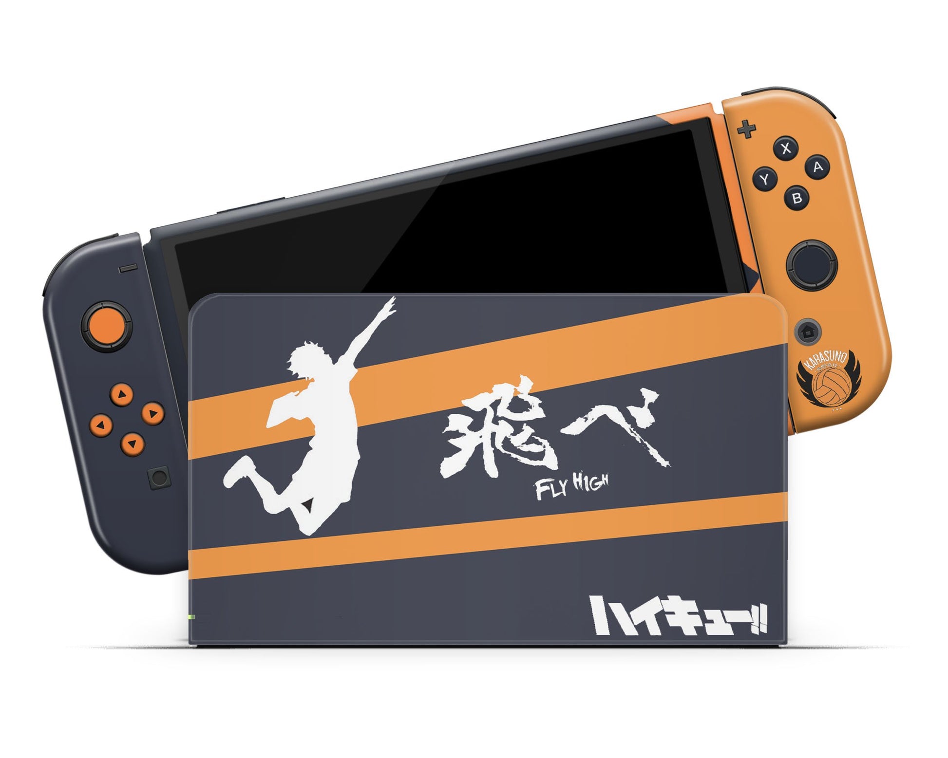 Anime Town Creations Nintendo Switch OLED Haikyuu Fly High Vinyl only Skins - Anime Haikyuu Switch OLED Skin