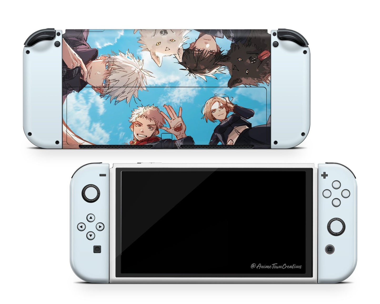 Jujutsu Kaisen Sky Blue Switch OLED Skin