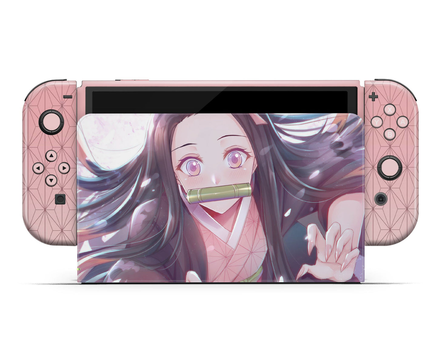 Demon Slayer Nezuko Pretty Pink Switch OLED Skin