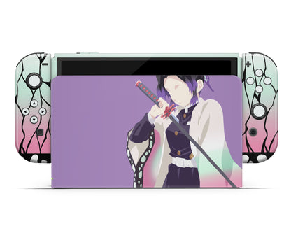 Demon Slayer Shinobu Minimalist Switch OLED Skin