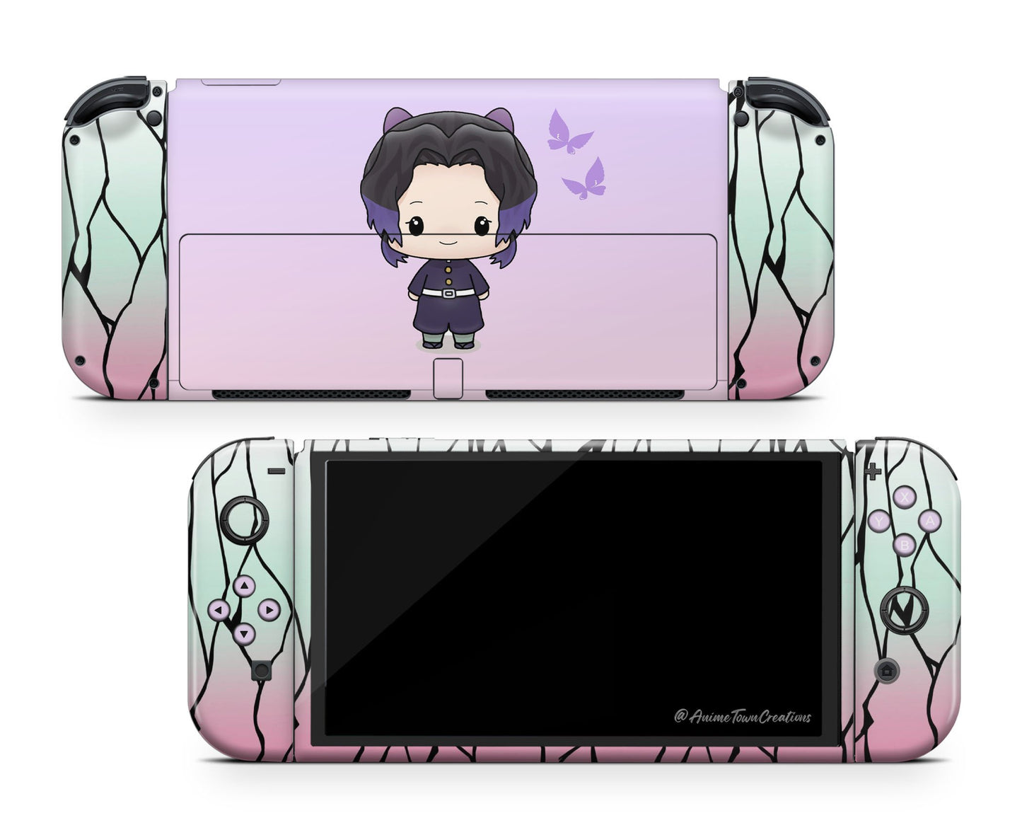 Demon Slayer Chibi Shinobu Switch OLED Skin