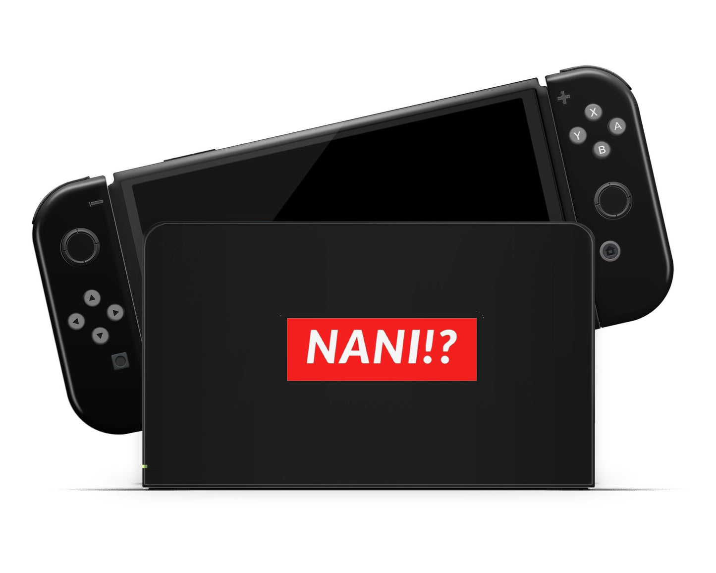 Anime Town Creations Nintendo Switch OLED Nani? Vinyl only Skins - Art Quotes Switch OLED Skin