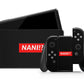 Anime Town Creations Nintendo Switch OLED Nani? Vinyl +Tempered Glass Skins - Art Quotes Switch OLED Skin
