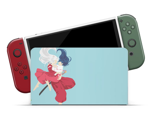 Anime Town Creations Nintendo Switch OLED Inuyasha & Kagome Higurashi Vinyl only Skins - Anime Inuyasha  Switch OLED Skin