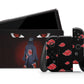 Anime Town Creations Nintendo Switch OLED Itachi Tsukuyomi Akatsuki Vinyl +Tempered Glass Skins - Anime Naruto Switch OLED Skin