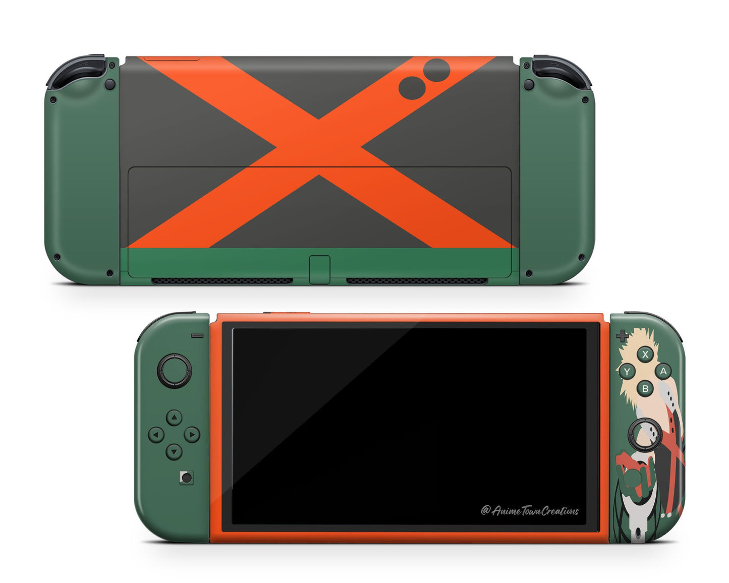 Katsuki Bakugo Minimalist Switch OLED Skin