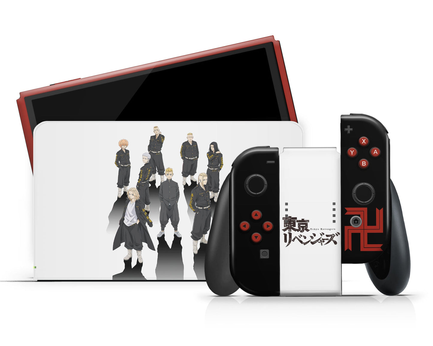 Anime Town Creations Nintendo Switch OLED Tokyo Revengers Vinyl +Tempered Glass Skins - Anime  Switch OLED Skin