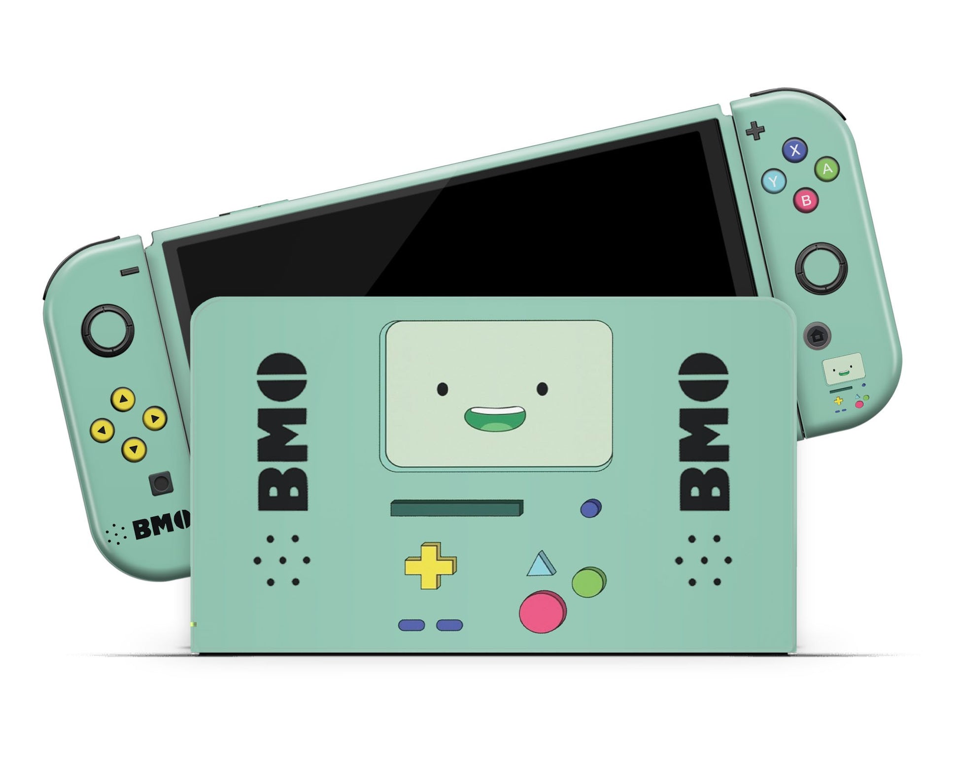 Anime Town Creations Nintendo Switch OLED Adventure Time Beemo Vinyl only Skins - Anime Adventure Time Switch OLED Skin