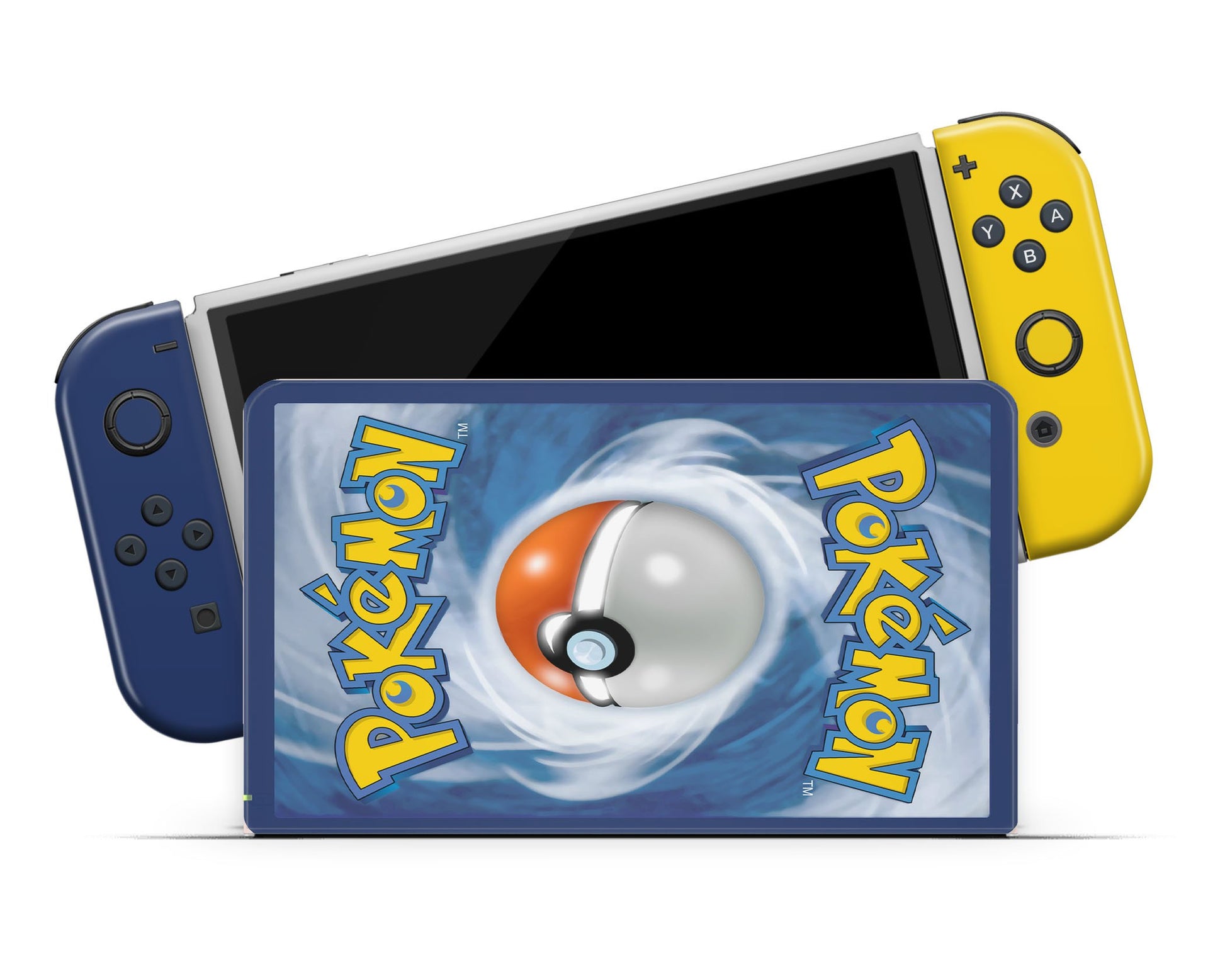 Anime Town Creations Nintendo Switch OLED Pokemon Card Vinyl only Skins - Anime Pokemon Switch OLED Skin