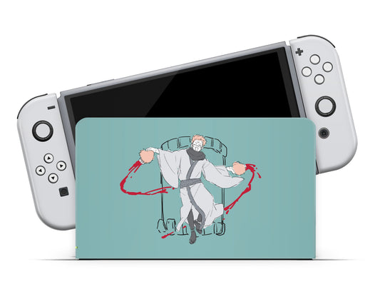 Anime Town Creations Nintendo Switch OLED Jujutsu Kaisen Ryomen Sukuna Minimalist Vinyl only Skins - Anime Jujutsu Kaisen Switch OLED Skin
