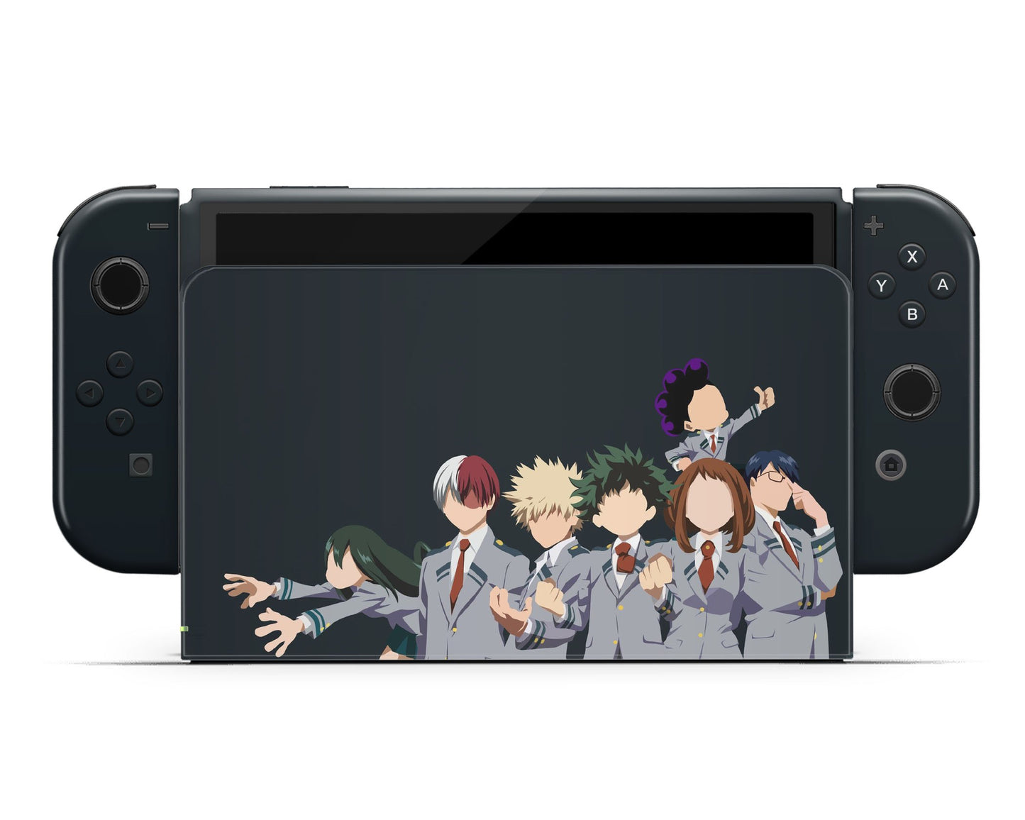 My Hero Academia Navy Minimalist Switch OLED Skin