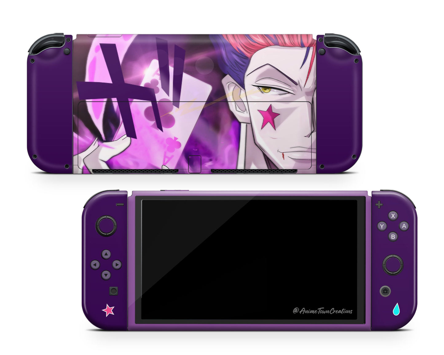 Hunter x Hunter Hisoka Morow Purple Switch OLED Skin