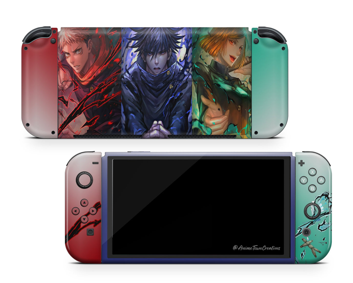 Jujutsu Kaisen Team Switch OLED Skin