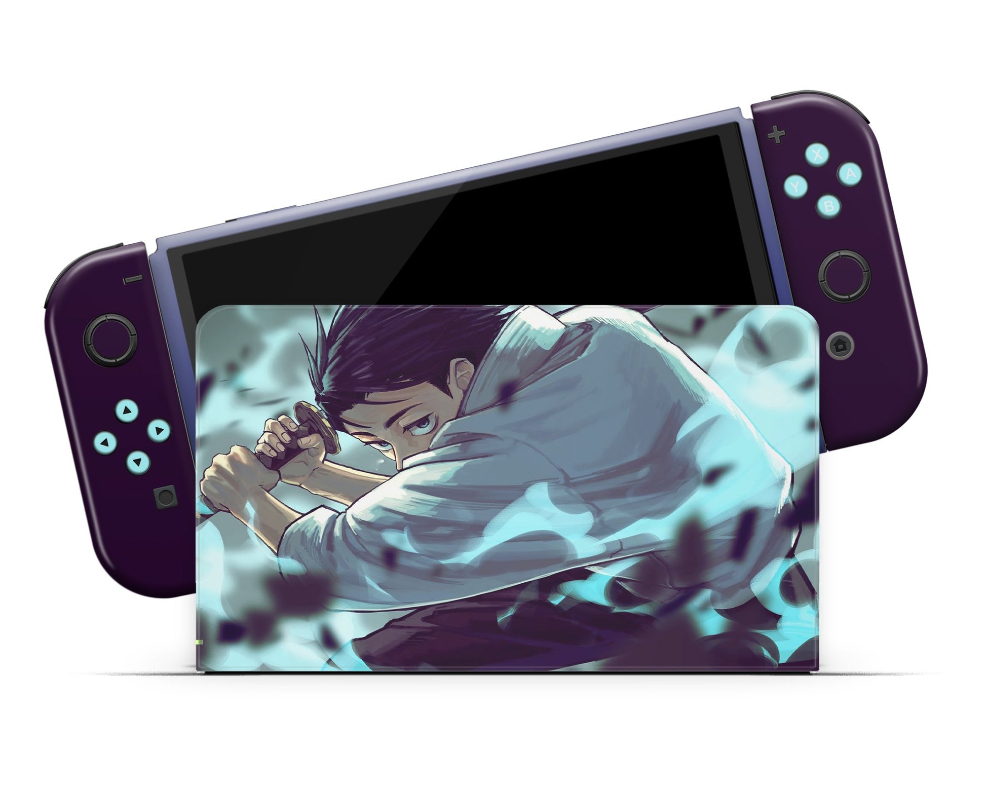 Anime Town Creations Nintendo Switch OLED Jujutsu Kaisen Yuta Okkotsu Vinyl only Skins - Anime Jujutsu Kaisen Switch OLED Skin