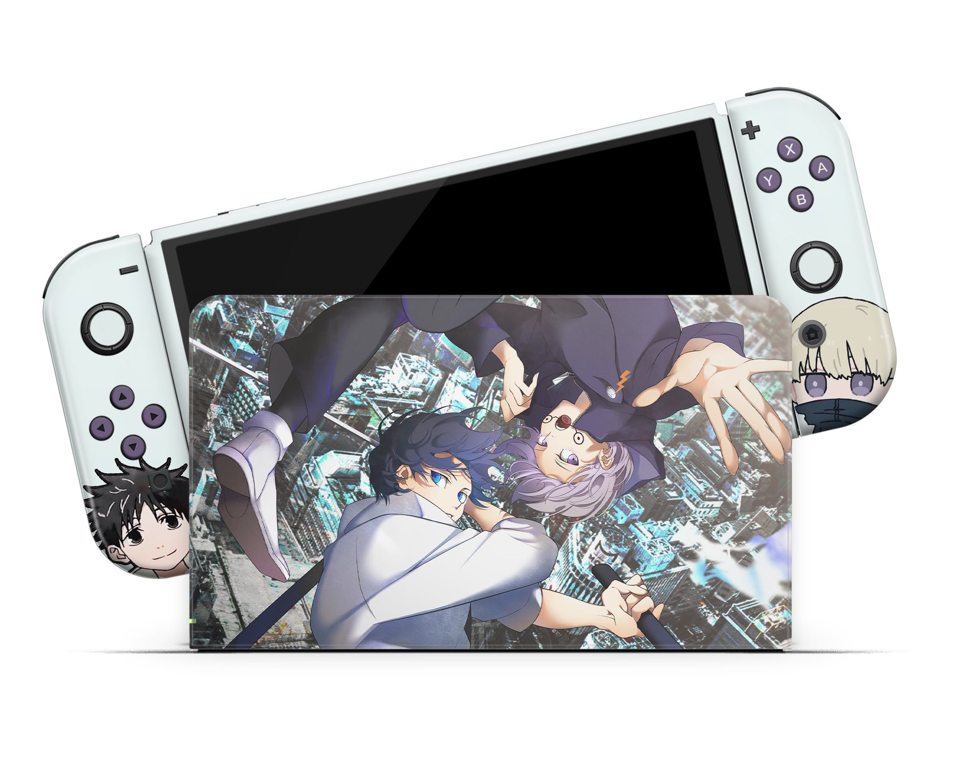 Anime Town Creations Nintendo Switch OLED Jujutsu Kaisen 0 The Prequel Vinyl only Skins - Anime Jujutsu Kaisen Switch OLED Skin