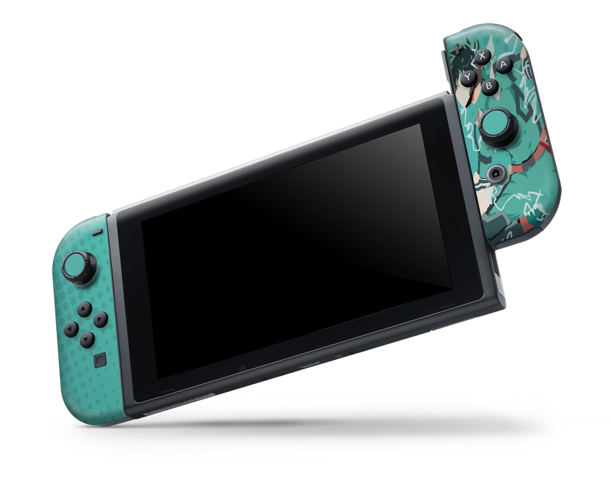Anime Town Creations Nintendo Switch OLED My Hero Academia Izuku Midoriya Vinyl only Skins - Anime My Hero Academia Switch OLED Skin