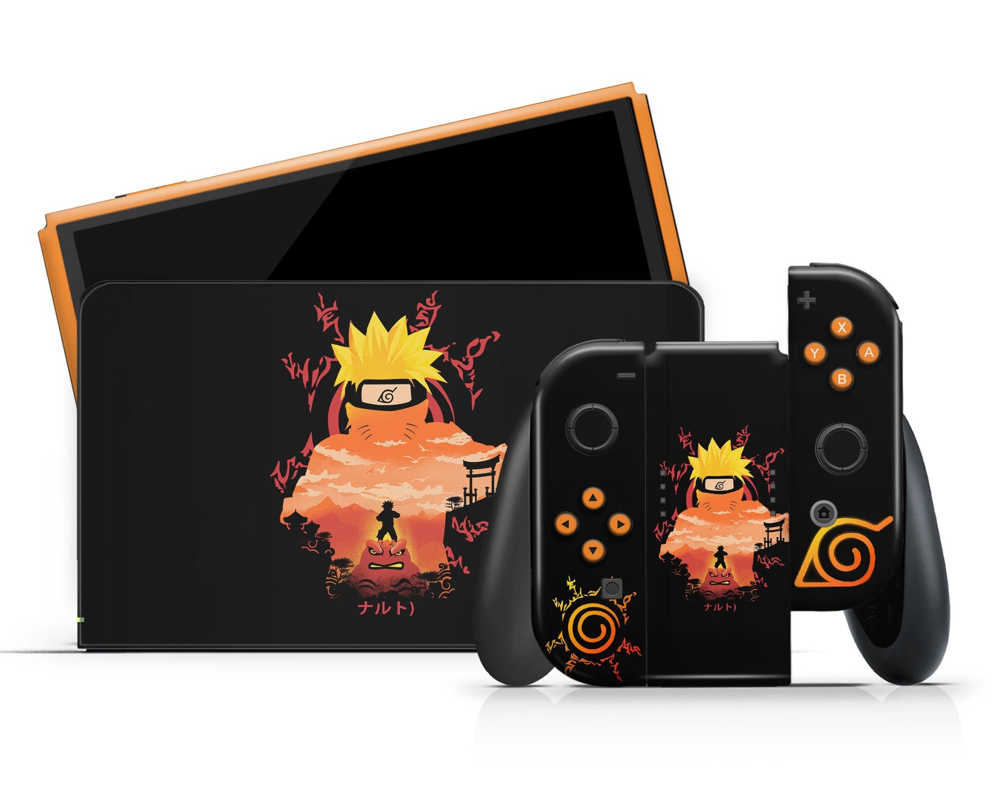 Naruto Black Nintendo Switch OLED Switch OLED Skin – Anime Town Creations
