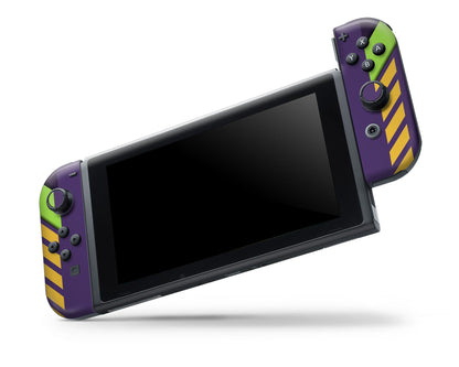 Anime Town Creations Nintendo Switch OLED Neon Evangelion Genesis Unit 01 Vinyl only Skins - Anime Neon Evangelion Genesis Switch OLED Skin