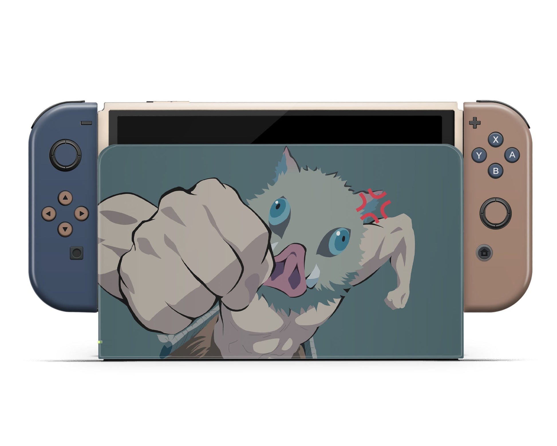 Anime Town Creations Nintendo Switch OLED Demon Slayer Inosuke Vinyl only Skins - Anime Demon Slayer Switch OLED Skin