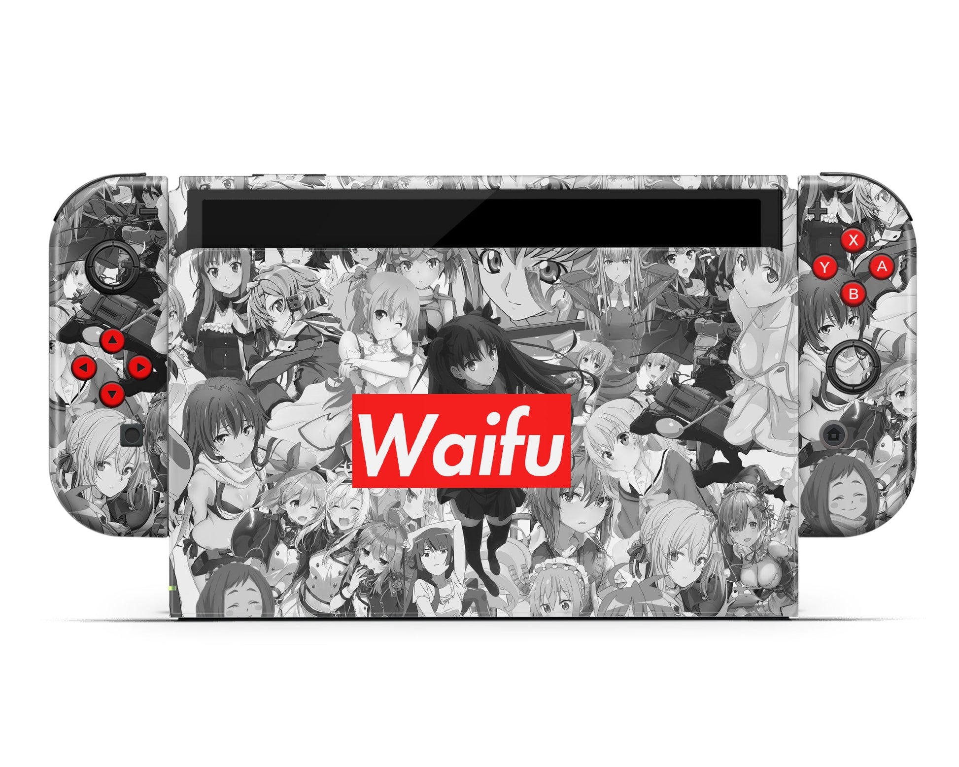 Anime Town Creations Nintendo Switch OLED Waifu Manga Vinyl only Skins - Anime 18+ Switch OLED Skin