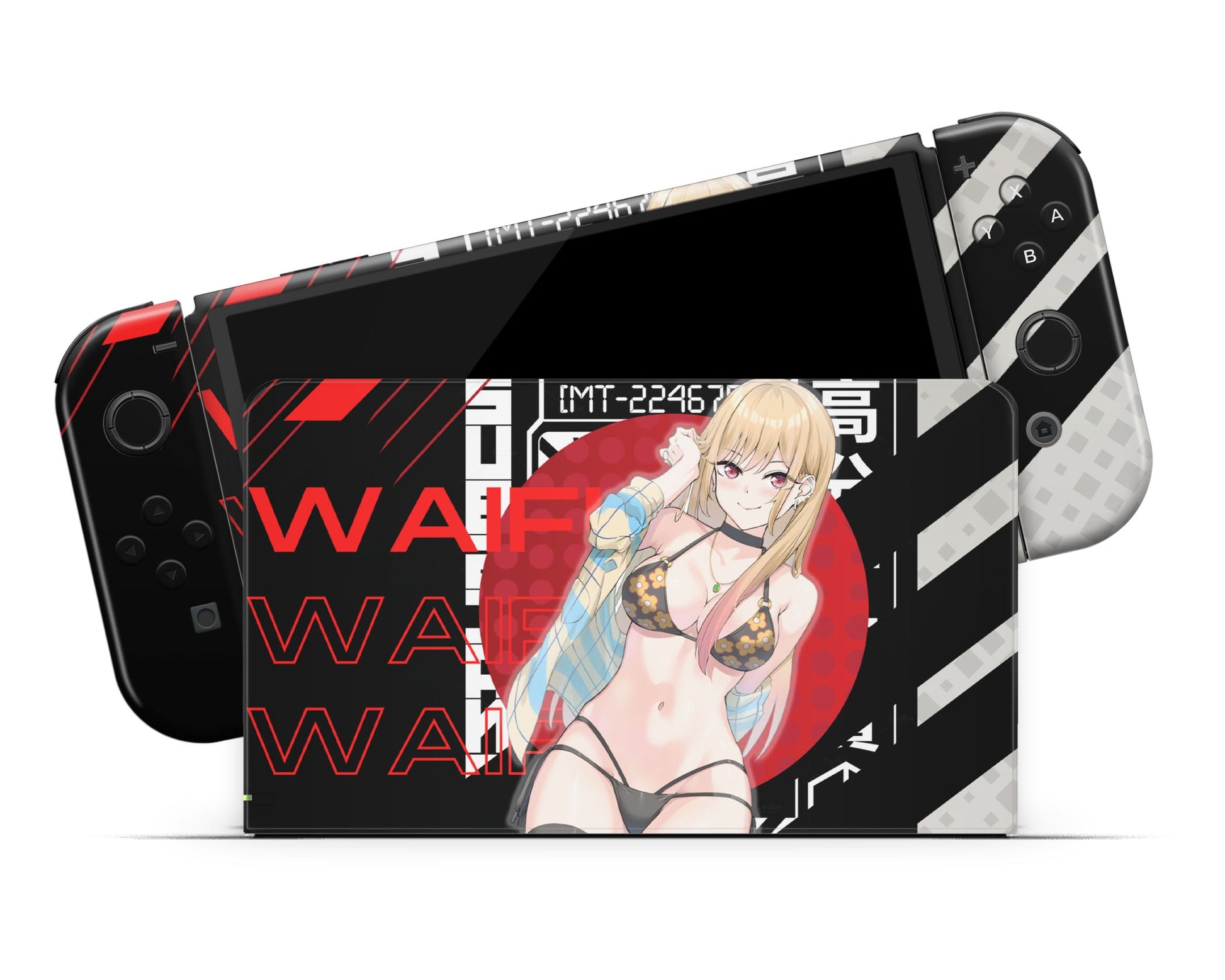 Anime Town Creations Nintendo Switch OLED My Dress up Darling Marin Waifu Vinyl only Skins - Anime My Dress Up Darling Switch OLED Skin