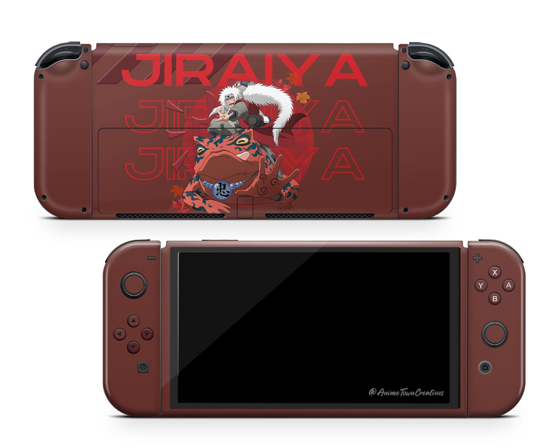 Anime Town Creations Nintendo Switch OLED Naruto Jiraiya Vinyl only Skins - Anime Naruto Switch OLED Skin
