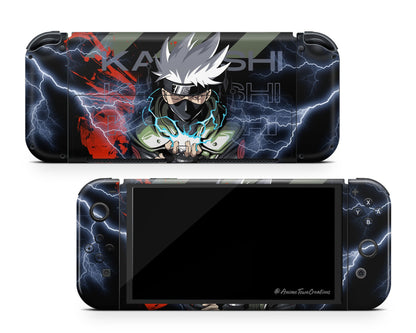 Anime Town Creations Nintendo Switch OLED Kakashi Hatake Vinyl only Skins - Anime Naruto Switch OLED Skin