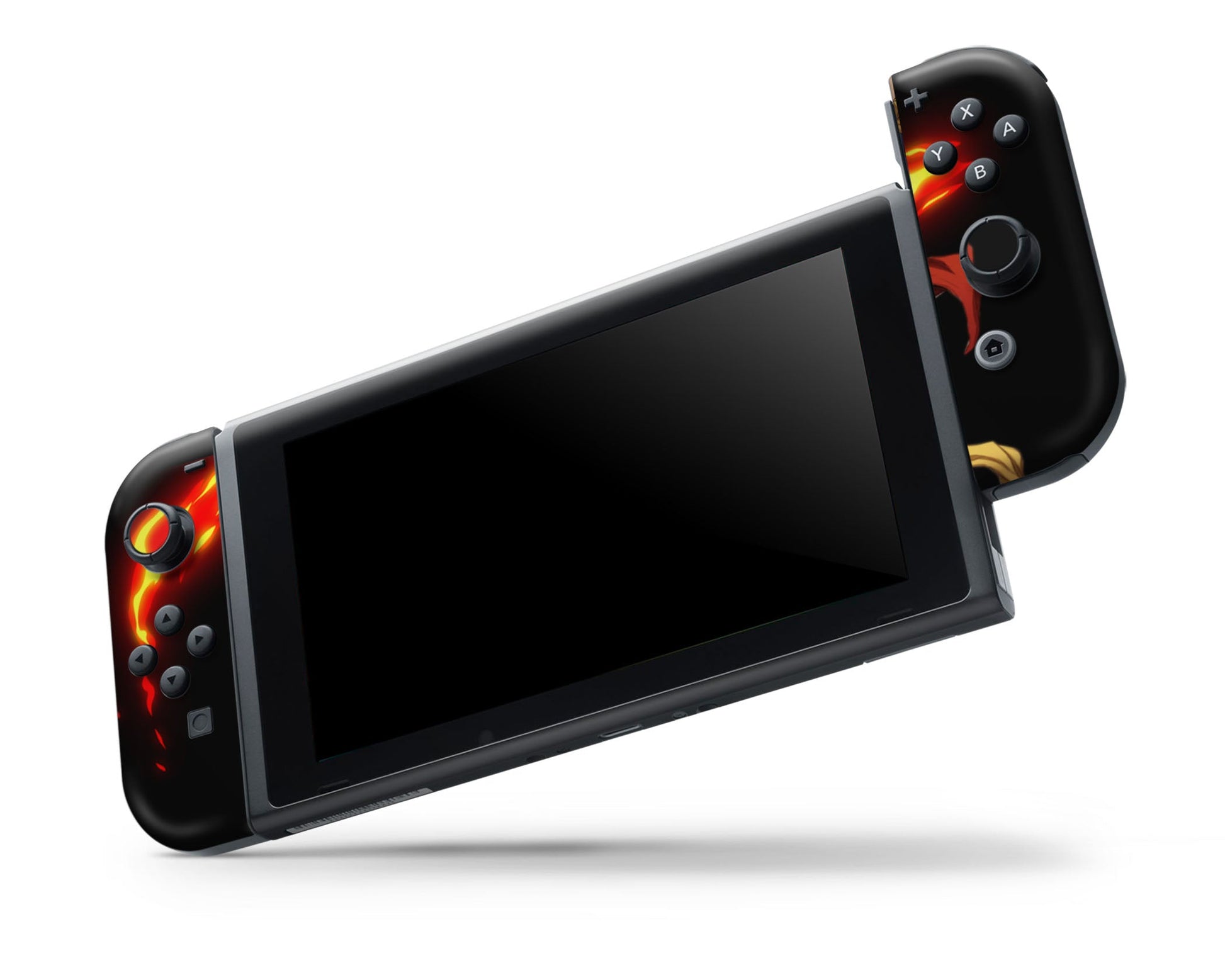 Anime Town Creations Nintendo Switch OLED One Piece Luffy Logo Vinyl +Tempered Glass Skins - Anime One Piece Switch OLED Skin