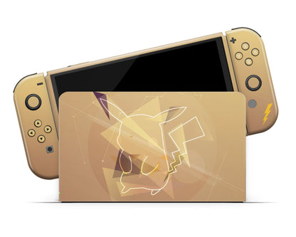 Anime Town Creations Nintendo Switch OLED Pokemon Pikachu Lightning Vinyl only Skins - Anime Pokemon Switch OLED Skin