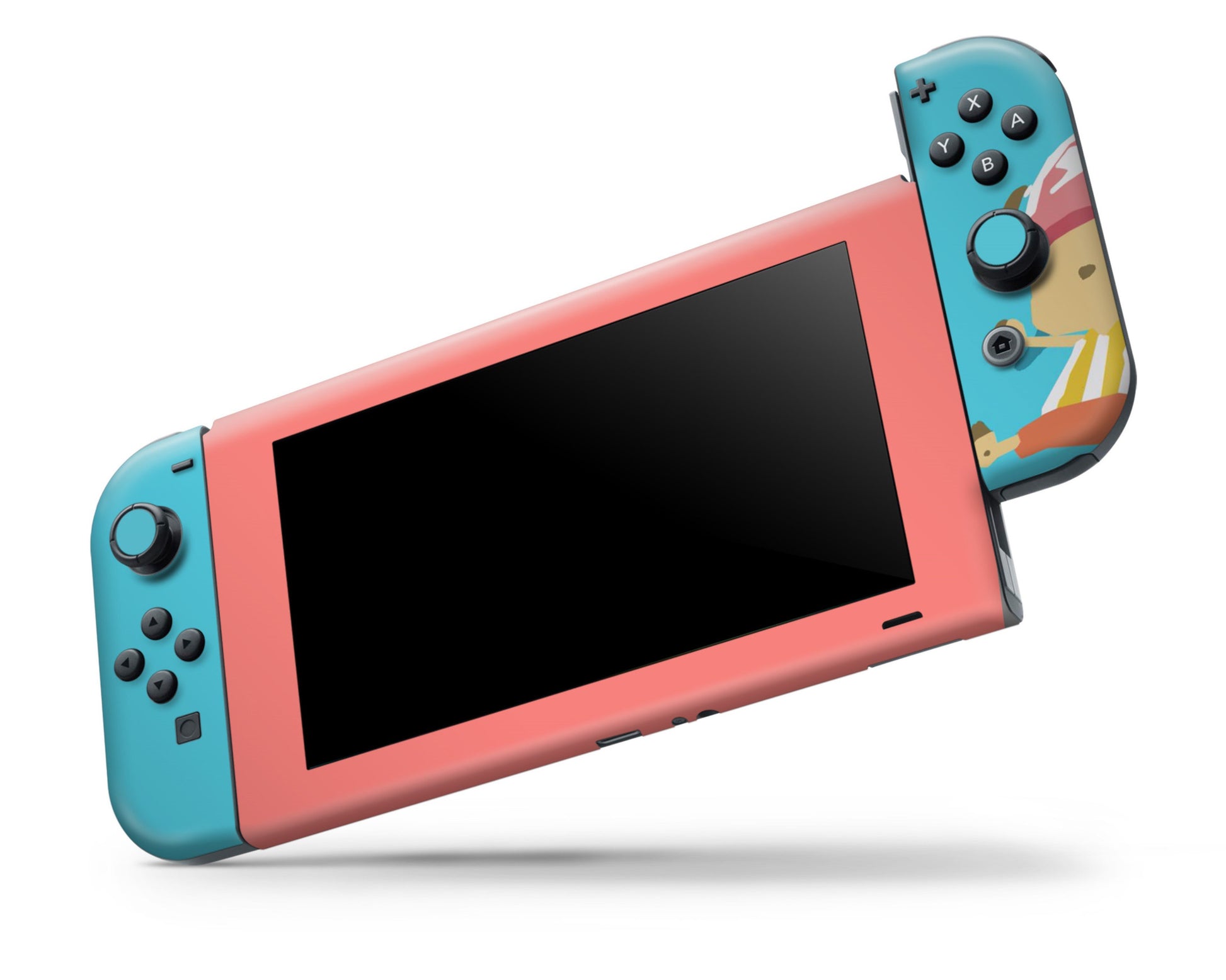 Nintendo Nintendo Switch Cute Chopper One Piece Blue Vinyl +Tempered Glass  Skin Sticker - Anime Vinyl