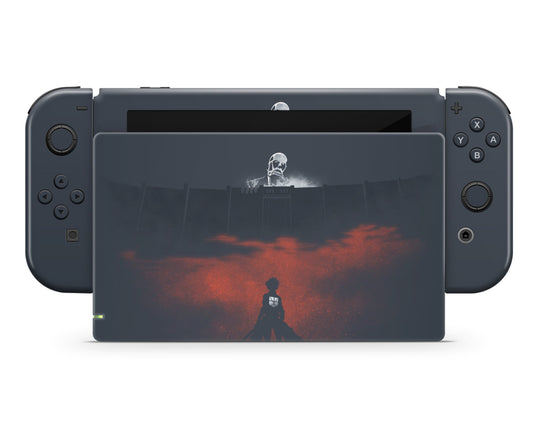 Nintendo Nintendo Switch Attack on Titan Wall Vinyl only  Skin Sticker - Anime Vinyl