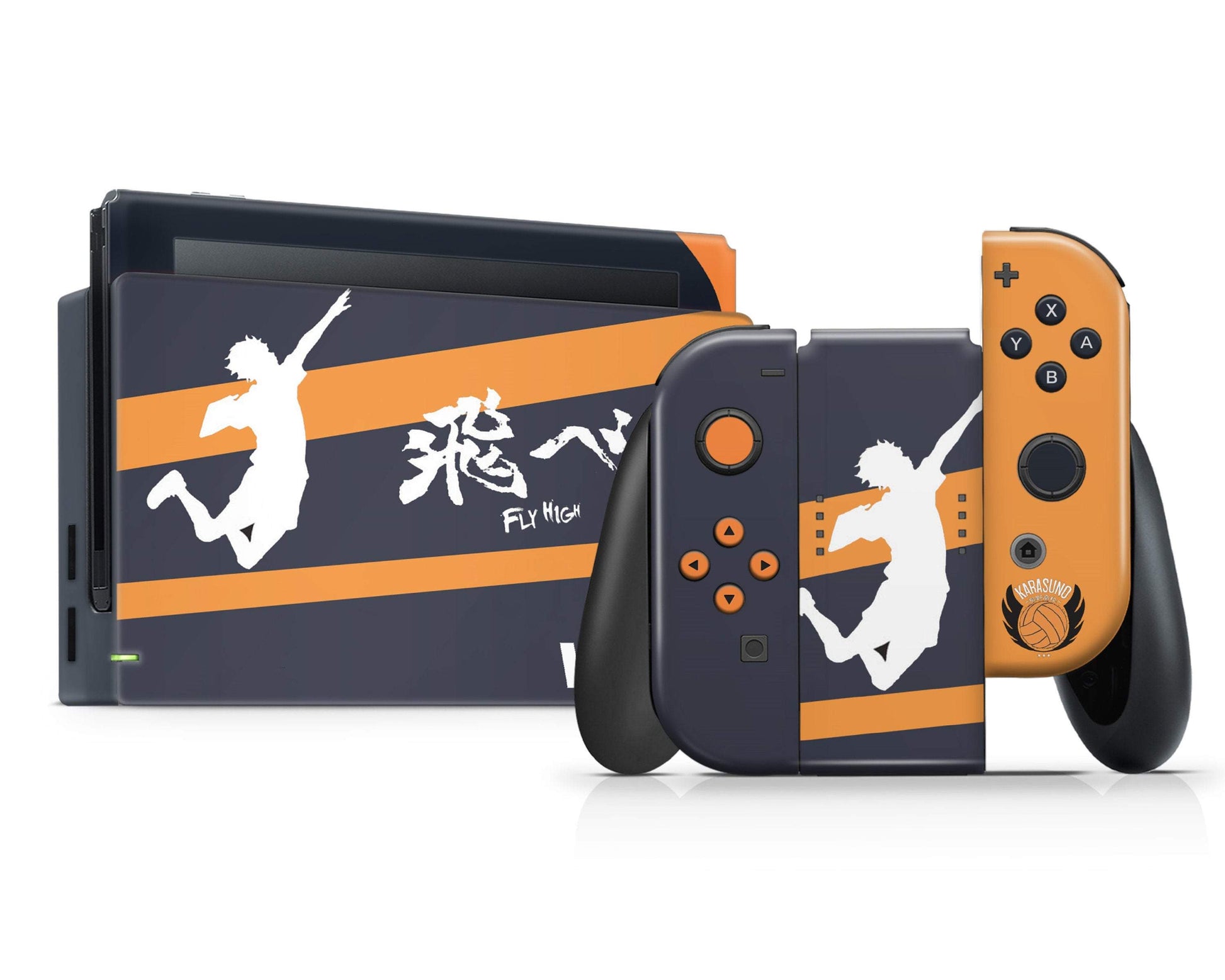 Nintendo Nintendo Switch Haikyuu Fly High Vinyl +Tempered Glass  Skin Sticker - Anime Vinyl
